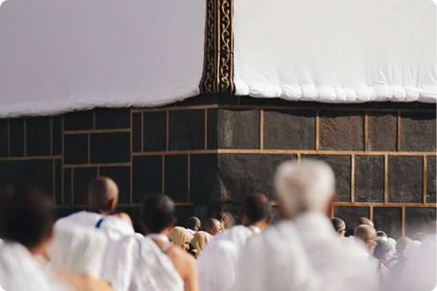 Man praying during Hajj